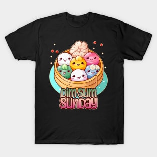 Dim Sum Sunday Foodie Design T-Shirt